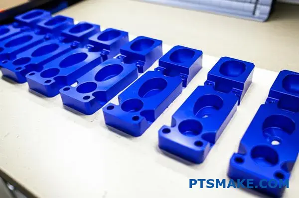High-precision CNC machined aerospace brackets demonstrating manufacturing consistency and quality control in Las Vegas precision machining