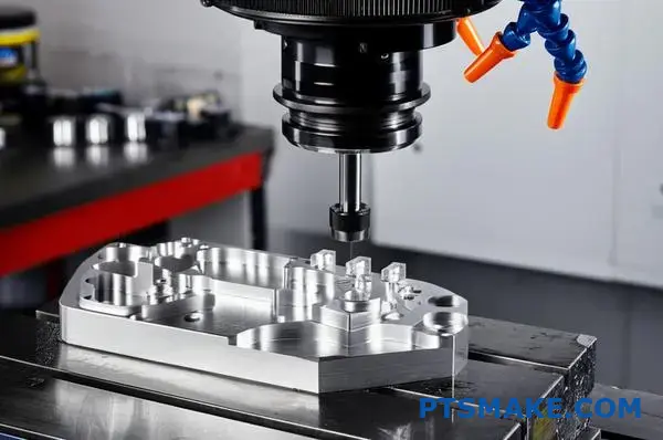 High-precision aluminum aerospace bracket manufactured by advanced CNC machining services in Las Vegas, showcasing tight tolerance capabilities