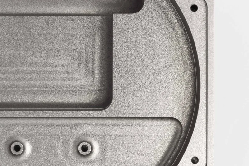 Example of Type III hardcoat anodized aluminum