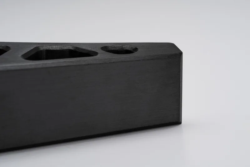 Example of a black oxide metal finish