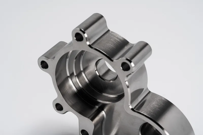 Example of brushed and electropolished stainless steel