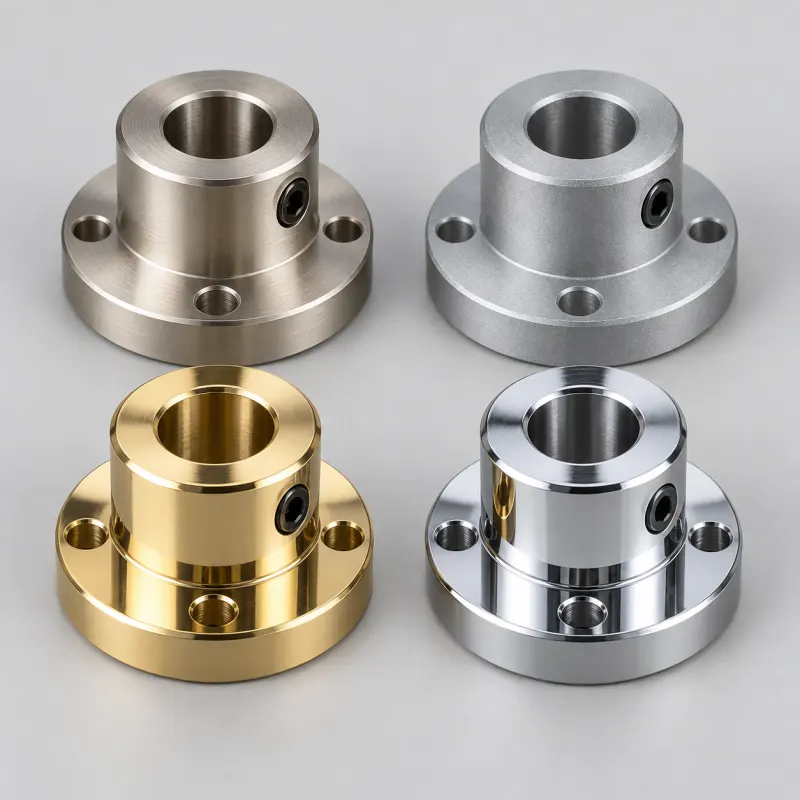 Example of varied metallic appearances for electroplating options