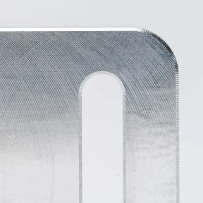 Example of a finely machined metal surface
