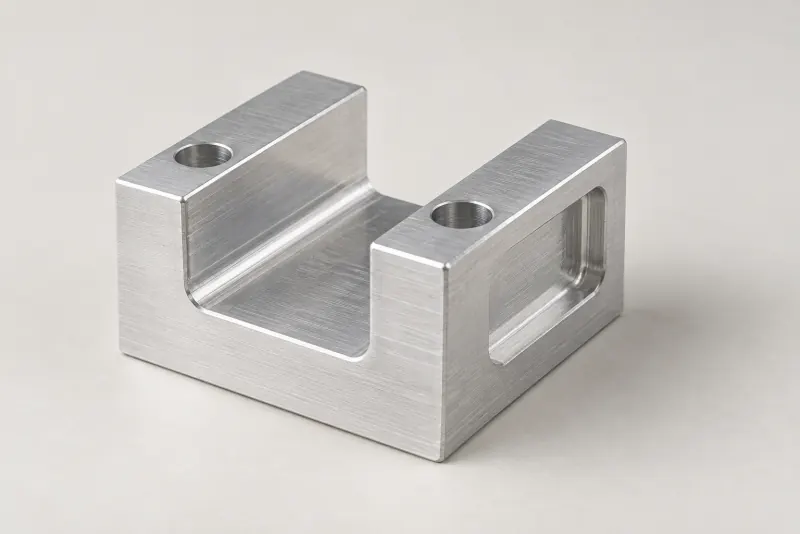Example of a functional surface finish with visible machining marks