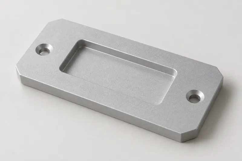 Example of a part finished for cosmetic appearance on request