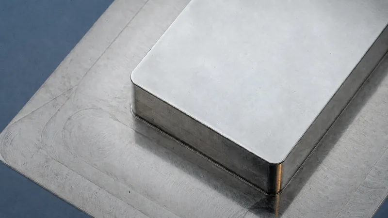 Example of a micro-finished metal surface