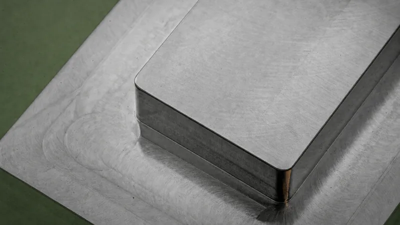 Example of a passivated stainless steel part