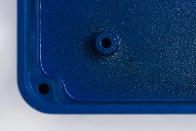 Example of a powder-coated metal part