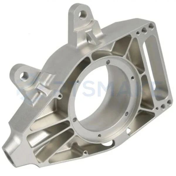 Aluminum enclosure showing an open pocket and mounting holes